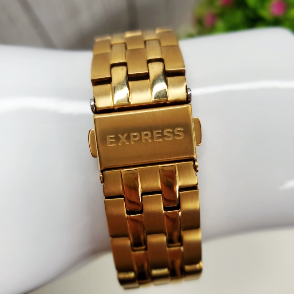 Express Quartz Watch With Rhinestones⌚ - Picture 4 of 5